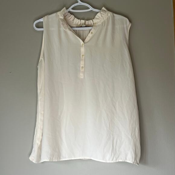 Loft Cream Tank Top Size Large - Picture 11 of 11